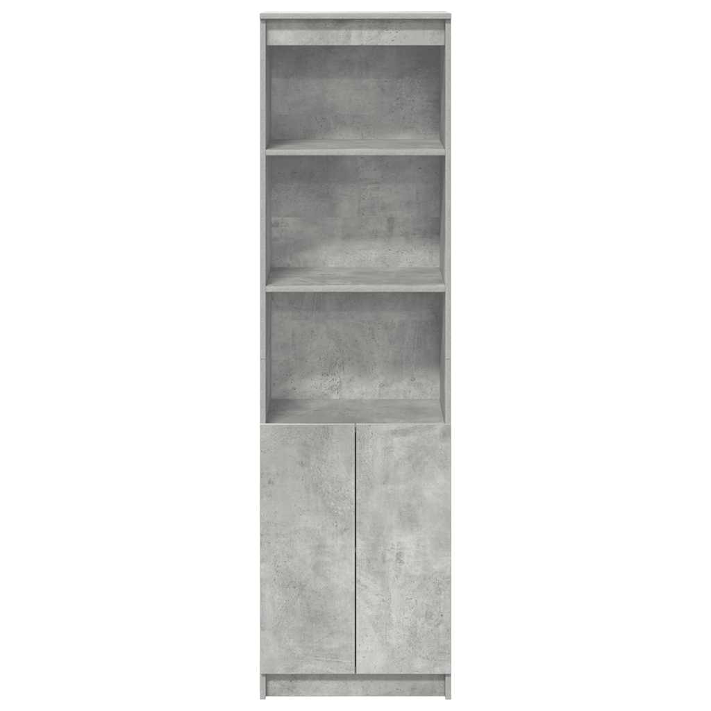vidaXL Highboard Concrete Grey 50x35x180 cm Engineered Wood