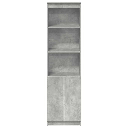 vidaXL Highboard Concrete Grey 50x35x180 cm Engineered Wood