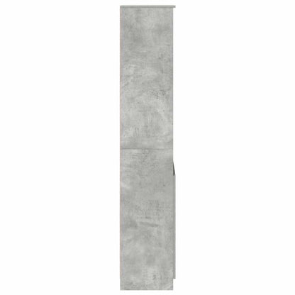 vidaXL Highboard Concrete Grey 50x35x180 cm Engineered Wood