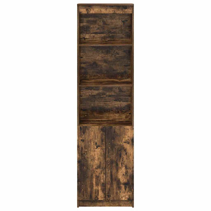 vidaXL Highboard Smoked Oak 50x35x180 cm Engineered Wood