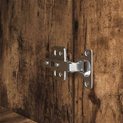 vidaXL Highboard Smoked Oak 50x35x180 cm Engineered Wood