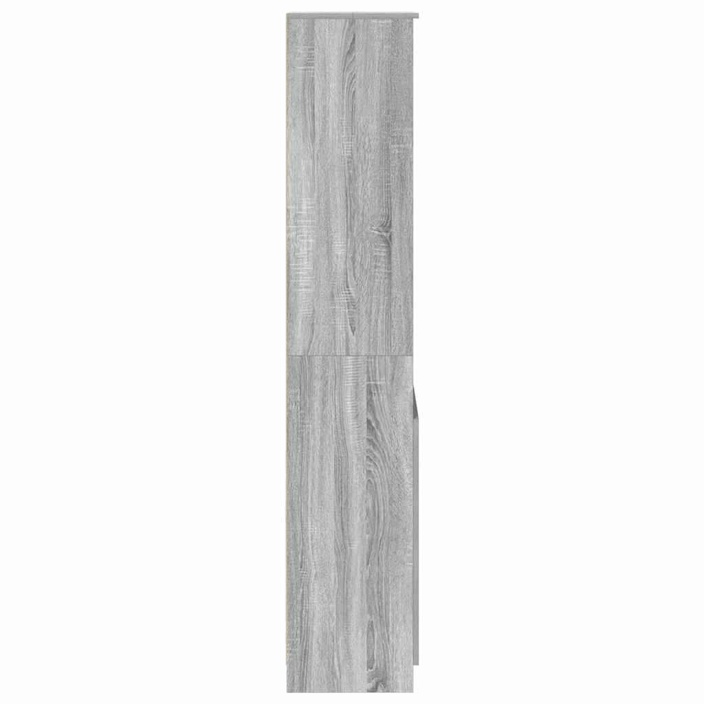 vidaXL Highboard Grey Sonoma 50x35x180 cm Engineered Wood