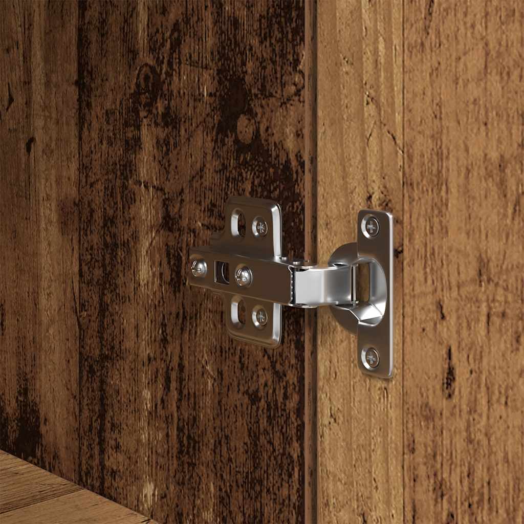 vidaXL Highboard Old Wood 50x35x180 cm Engineered Wood