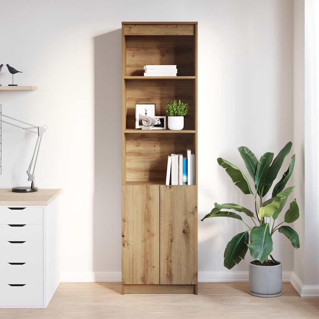 vidaXL Highboard Artisan Oak 50x35x180 cm Engineered Wood