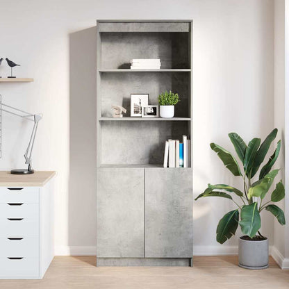 vidaXL Highboard Concrete Grey 70x35x180 cm Engineered Wood