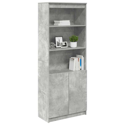 vidaXL Highboard Concrete Grey 70x35x180 cm Engineered Wood
