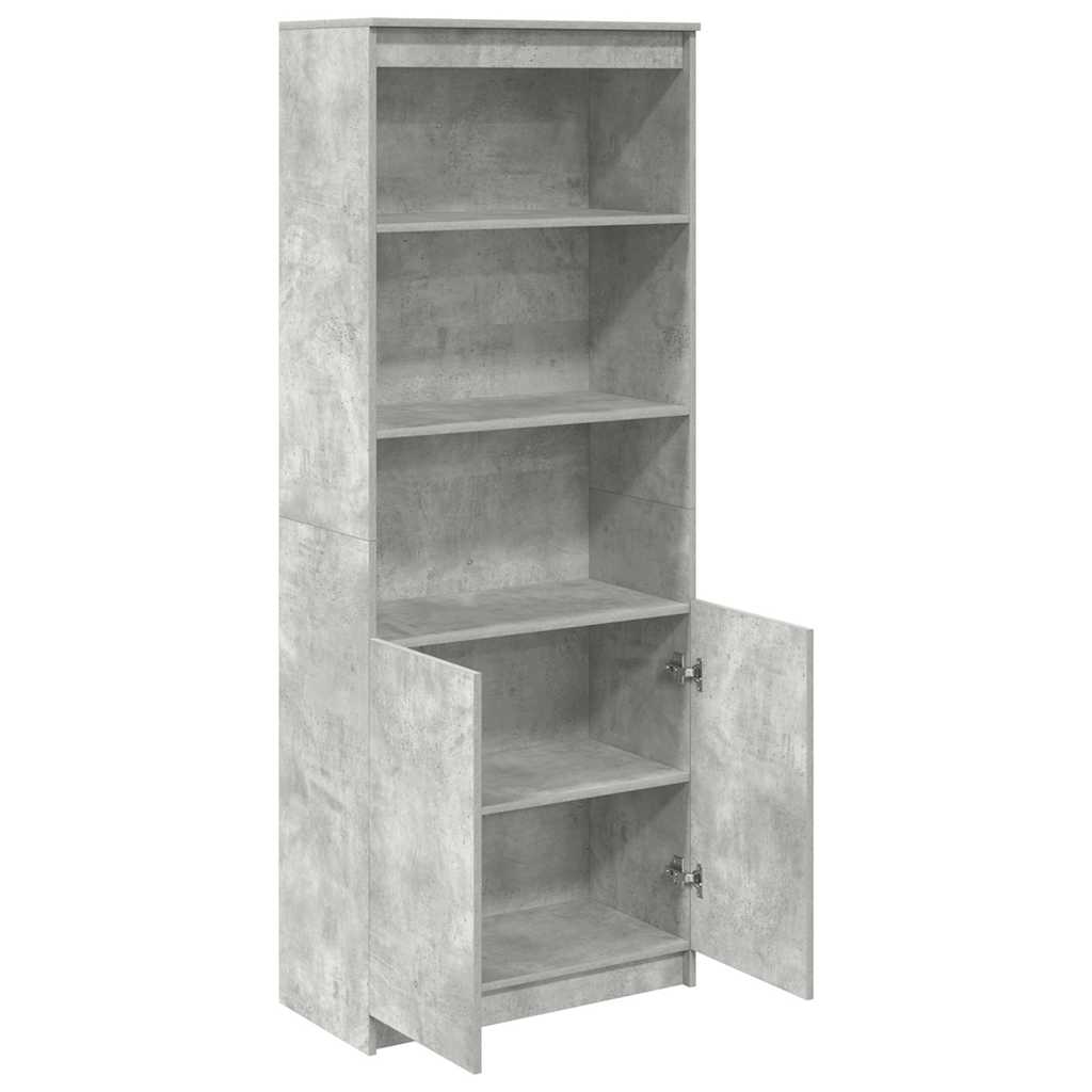 vidaXL Highboard Concrete Grey 70x35x180 cm Engineered Wood