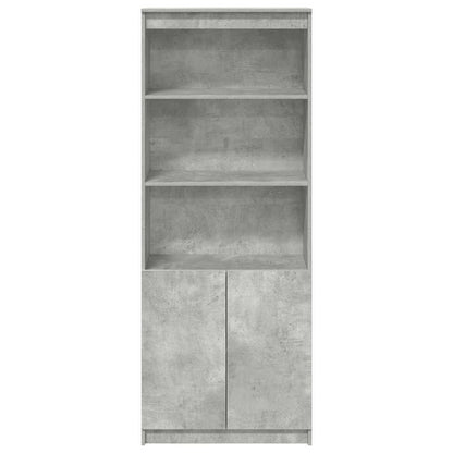 vidaXL Highboard Concrete Grey 70x35x180 cm Engineered Wood