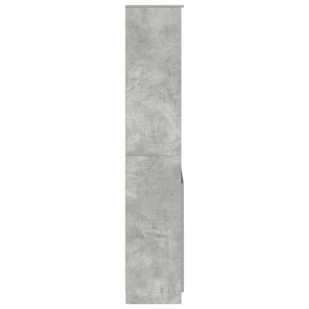 vidaXL Highboard Concrete Grey 70x35x180 cm Engineered Wood