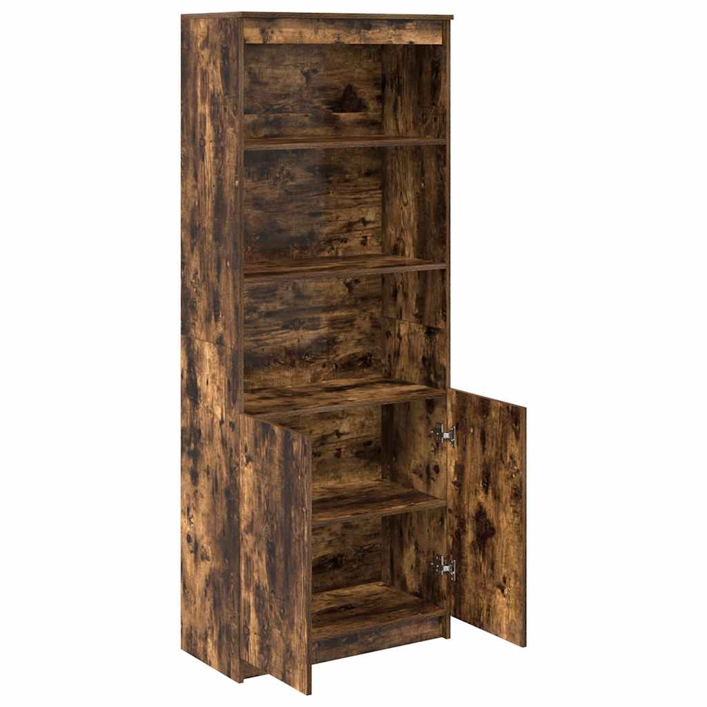 vidaXL Highboard Smoked Oak 70x35x180 cm Engineered Wood