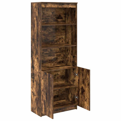 vidaXL Highboard Smoked Oak 70x35x180 cm Engineered Wood