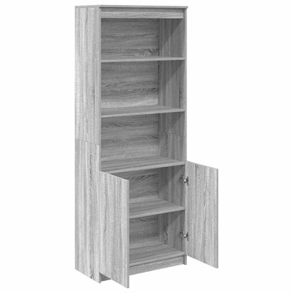 vidaXL Highboard Grey Sonoma 70x35x180 cm Engineered Wood
