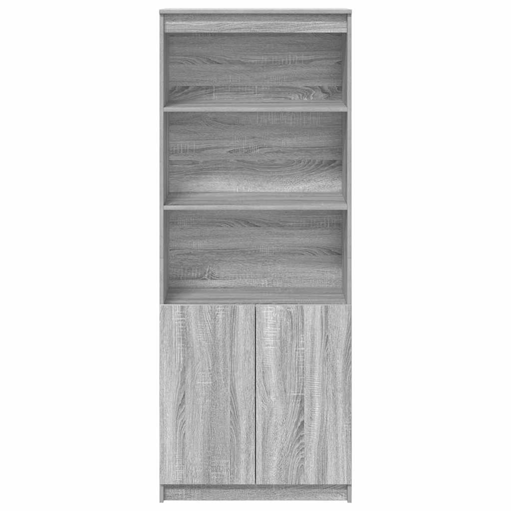 vidaXL Highboard Grey Sonoma 70x35x180 cm Engineered Wood