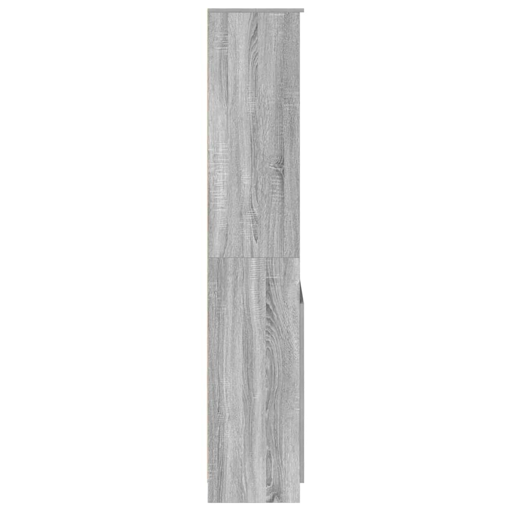 vidaXL Highboard Grey Sonoma 70x35x180 cm Engineered Wood