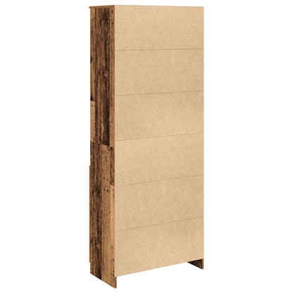 vidaXL Highboard Old Wood 70x35x180 cm Engineered Wood