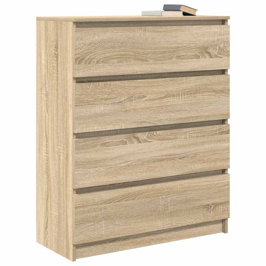 vidaXL Sideboard Sonoma Oak 80x35x99 cm Engineered Wood