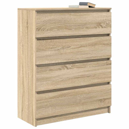 vidaXL Sideboard Sonoma Oak 80x35x99 cm Engineered Wood