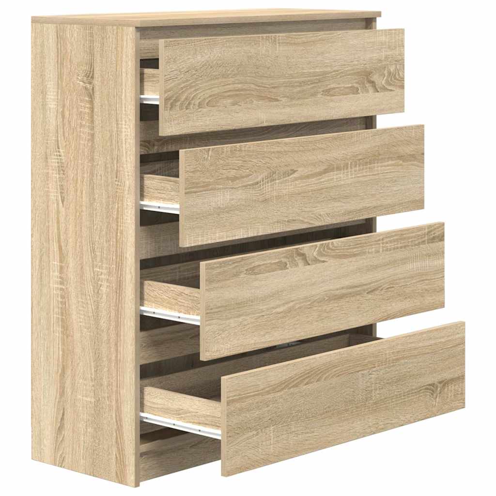 vidaXL Sideboard Sonoma Oak 80x35x99 cm Engineered Wood