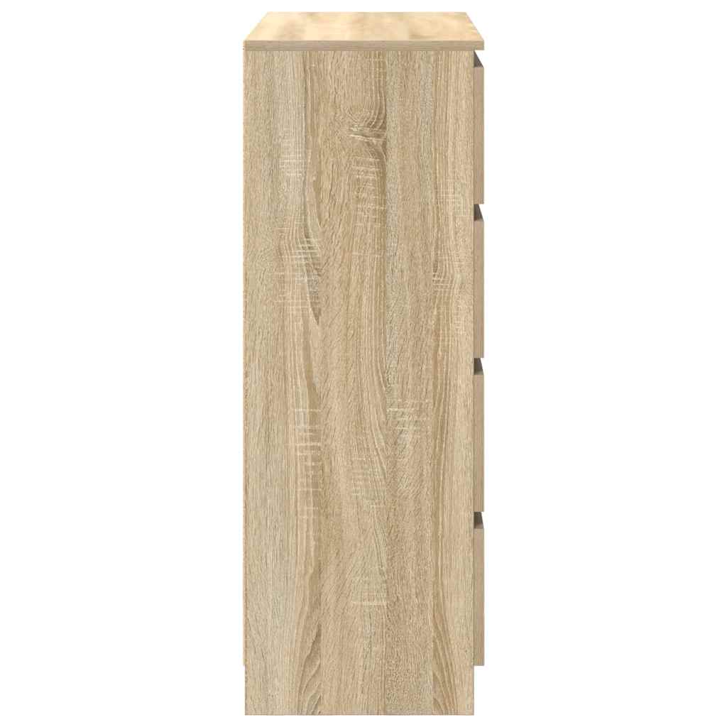 vidaXL Sideboard Sonoma Oak 80x35x99 cm Engineered Wood