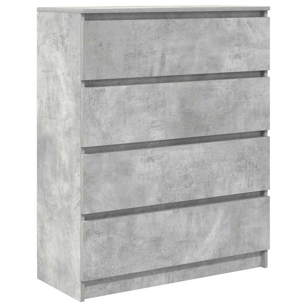 vidaXL Sideboard Concrete Grey 80x35x99 cm Engineered Wood