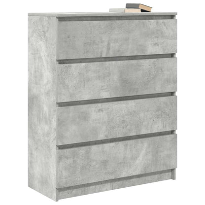vidaXL Sideboard Concrete Grey 80x35x99 cm Engineered Wood