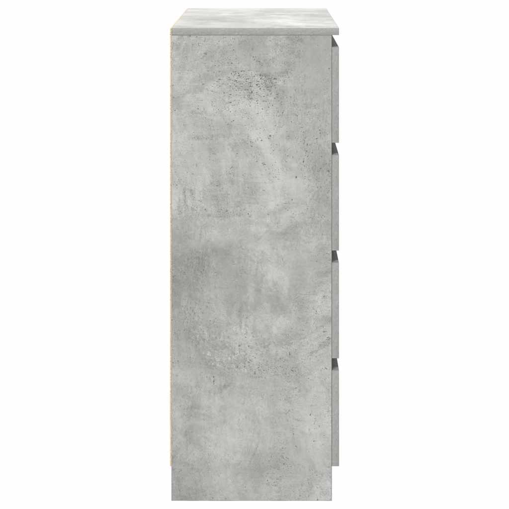 vidaXL Sideboard Concrete Grey 80x35x99 cm Engineered Wood