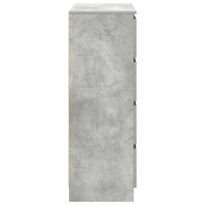 vidaXL Sideboard Concrete Grey 80x35x99 cm Engineered Wood