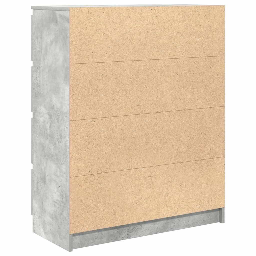 vidaXL Sideboard Concrete Grey 80x35x99 cm Engineered Wood