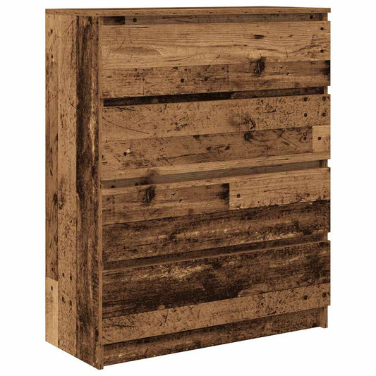 vidaXL Sideboard Old Wood 80x35x99 cm Engineered Wood