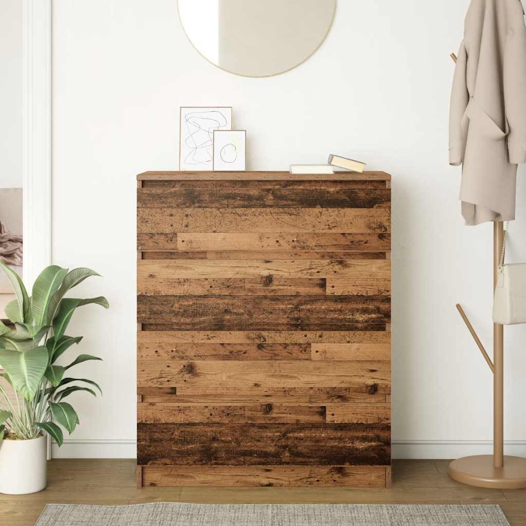 vidaXL Sideboard Old Wood 80x35x99 cm Engineered Wood