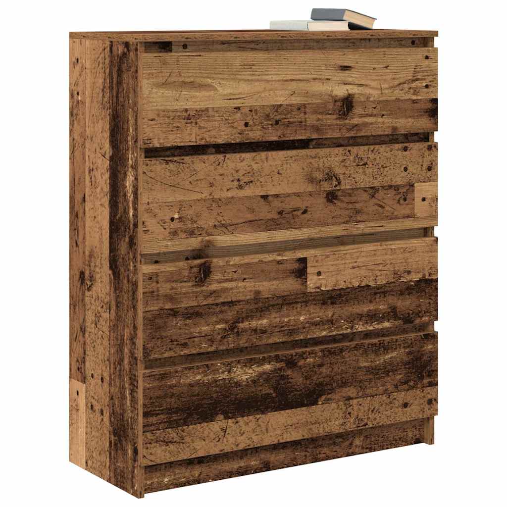 vidaXL Sideboard Old Wood 80x35x99 cm Engineered Wood