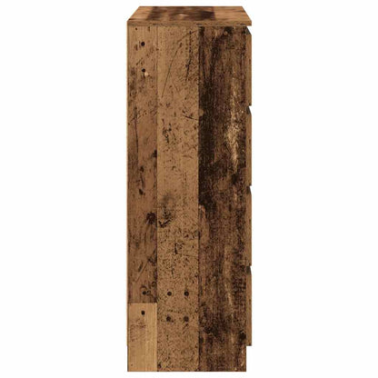 vidaXL Sideboard Old Wood 80x35x99 cm Engineered Wood