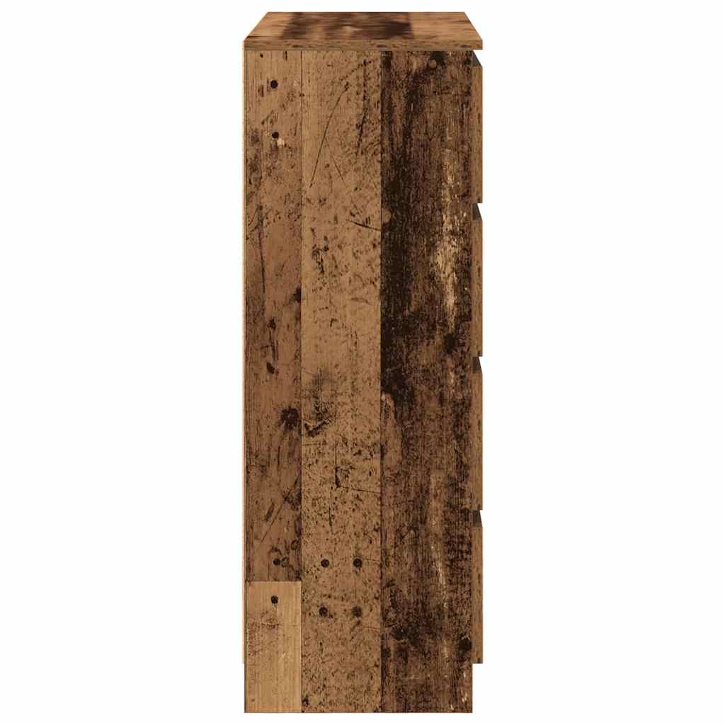 vidaXL Sideboard Old Wood 80x35x99 cm Engineered Wood