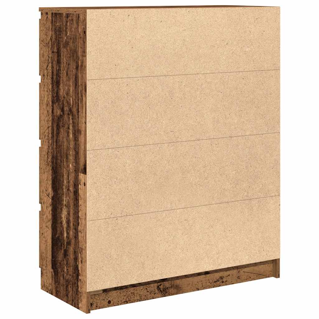 vidaXL Sideboard Old Wood 80x35x99 cm Engineered Wood