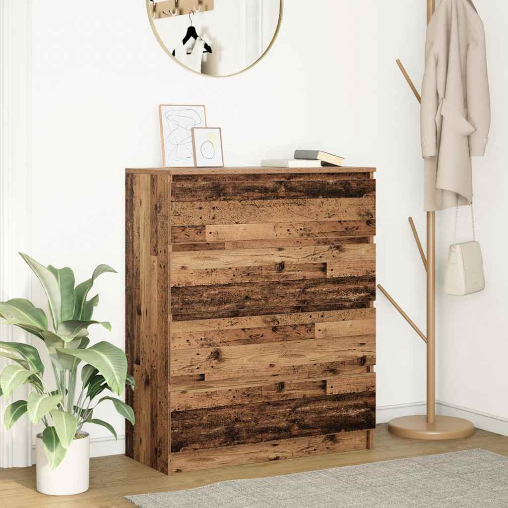 vidaXL Sideboard Old Wood 80x35x99 cm Engineered Wood