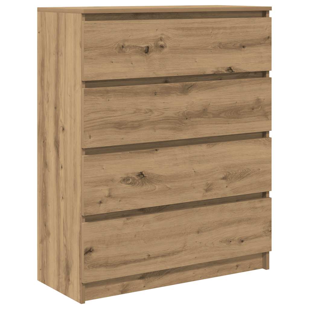 vidaXL Sideboard Artisan Oak 80x35x99 cm Engineered Wood