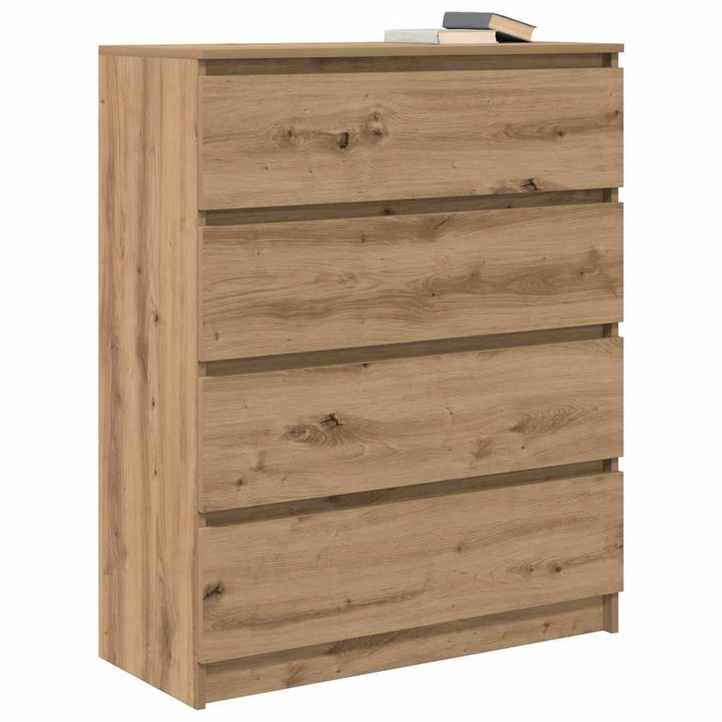 vidaXL Sideboard Artisan Oak 80x35x99 cm Engineered Wood