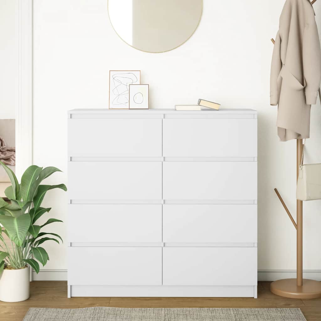vidaXL Sideboard White 100x35x99 cm Engineered Wood