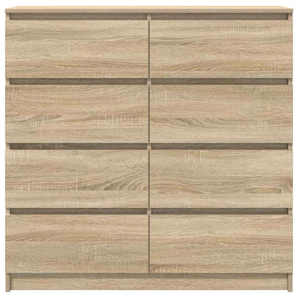 vidaXL Sideboard Sonoma Oak 100x35x99 cm Engineered Wood