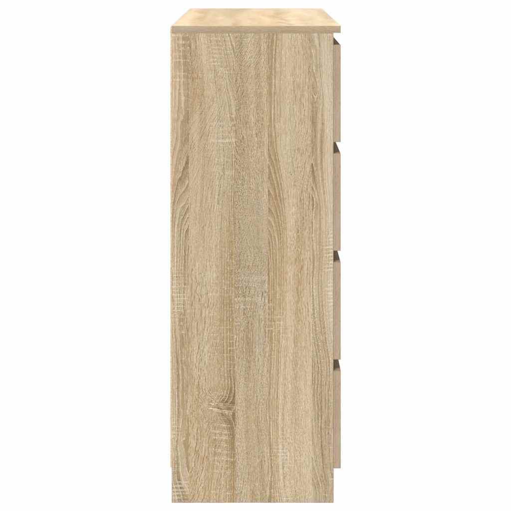 vidaXL Sideboard Sonoma Oak 100x35x99 cm Engineered Wood