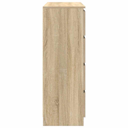 vidaXL Sideboard Sonoma Oak 100x35x99 cm Engineered Wood