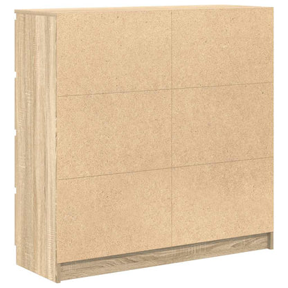 vidaXL Sideboard Sonoma Oak 100x35x99 cm Engineered Wood