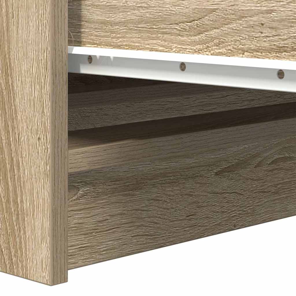 vidaXL Sideboard Sonoma Oak 100x35x99 cm Engineered Wood