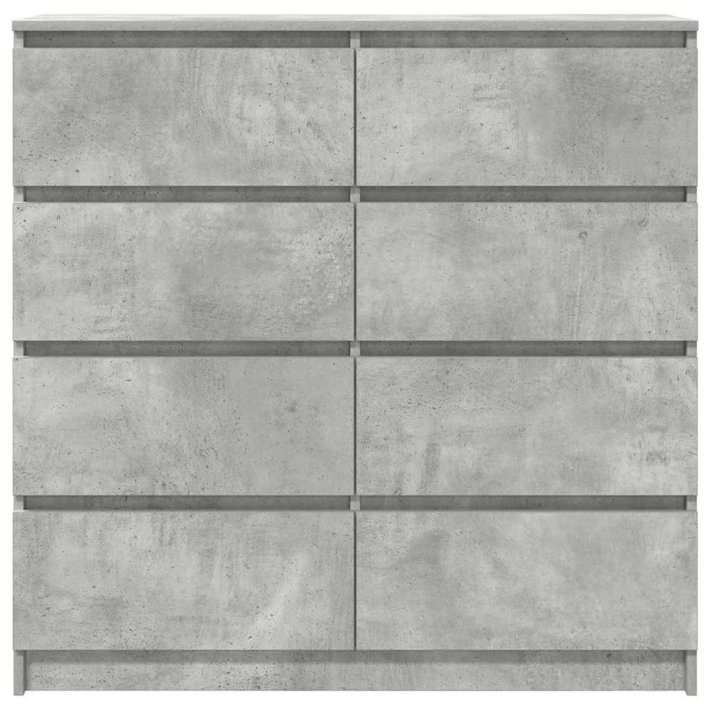 vidaXL Sideboard Concrete Grey 100x35x99 cm Engineered Wood