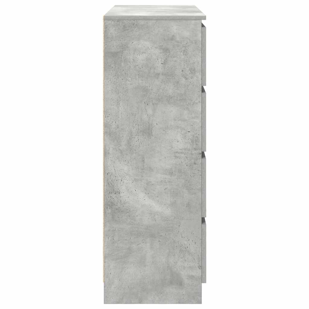vidaXL Sideboard Concrete Grey 100x35x99 cm Engineered Wood