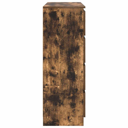 vidaXL Sideboard Smoked Oak 100x35x99 cm Engineered Wood