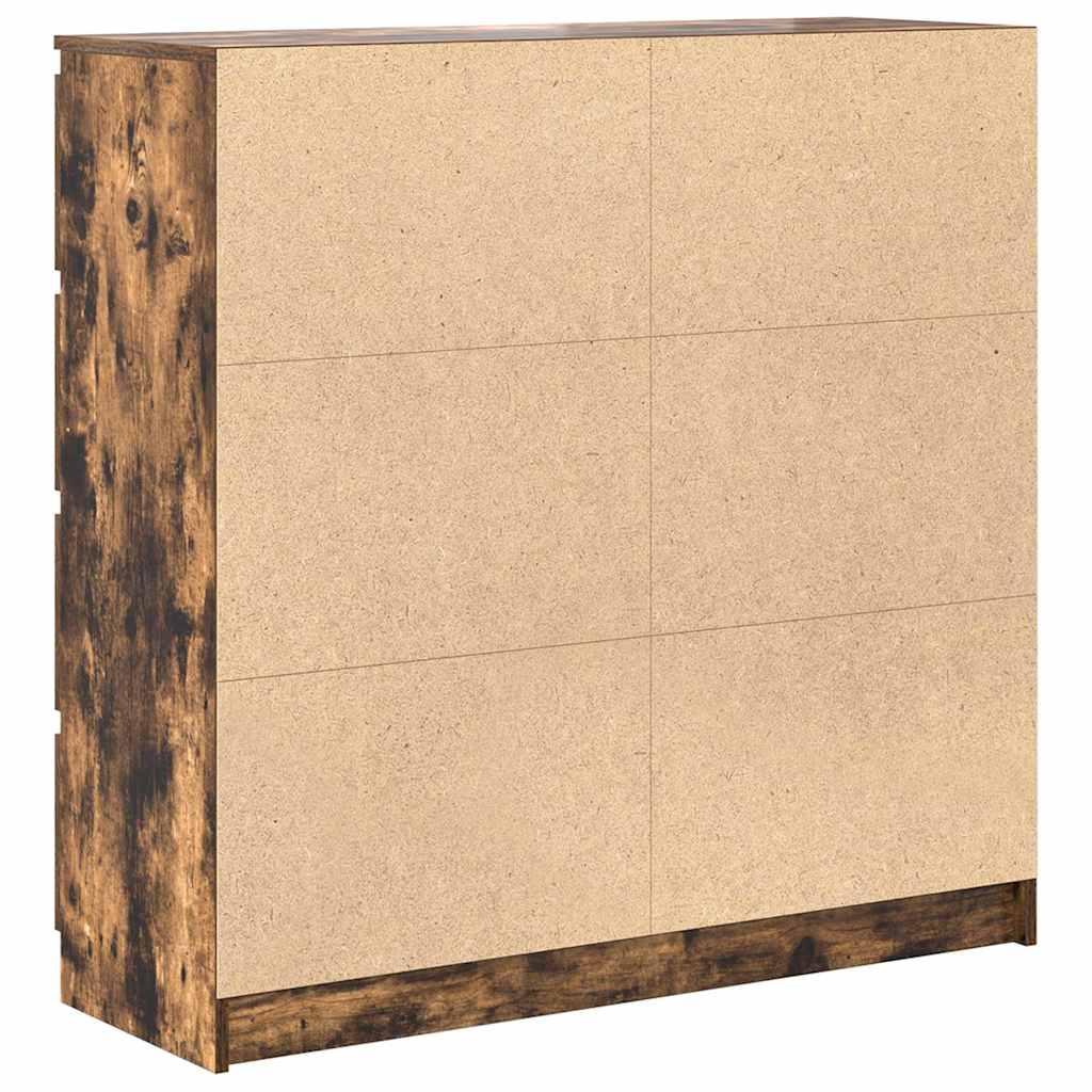 vidaXL Sideboard Smoked Oak 100x35x99 cm Engineered Wood