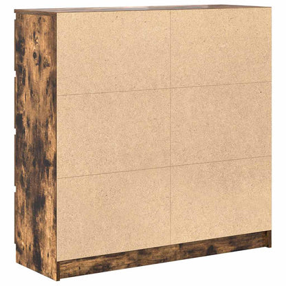 vidaXL Sideboard Smoked Oak 100x35x99 cm Engineered Wood