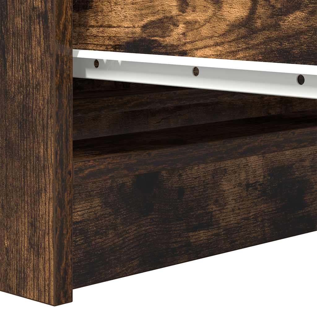 vidaXL Sideboard Smoked Oak 100x35x99 cm Engineered Wood
