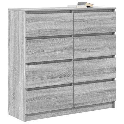vidaXL Sideboard Grey Sonoma 100x35x99 cm Engineered Wood